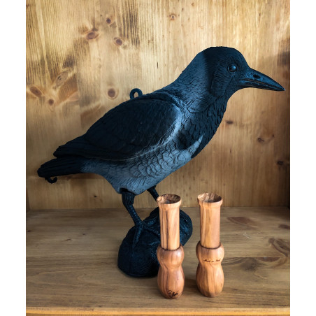 Cornacchia Finta Dissuasore Piccioni - Stampo Plastica 35cm, Richiamo Per Caccia - Foto 6