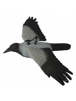 STAMPO CORNACCHIA IN VOLO IN PLASTICA