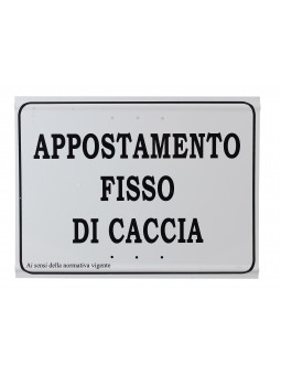 TABELLA APPOSTAMENTO FISSO DI CACCIA col.BIANCO